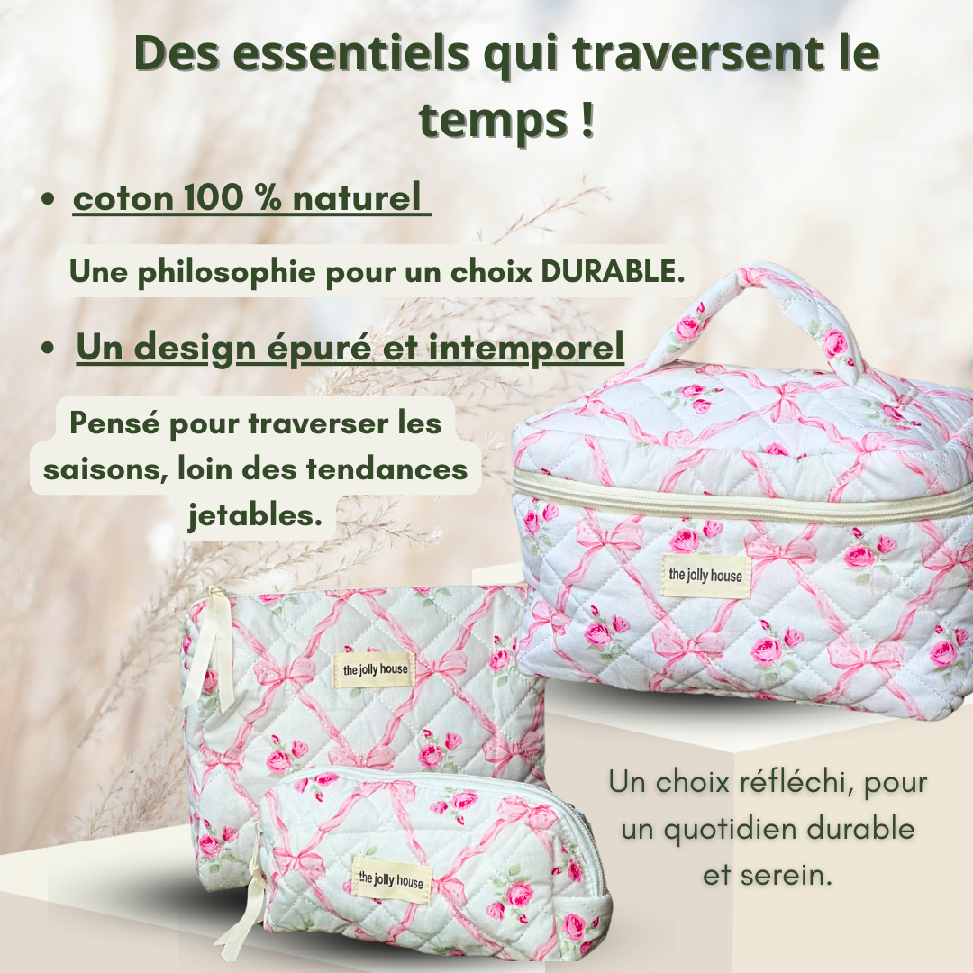 Les trousses de toilette durables