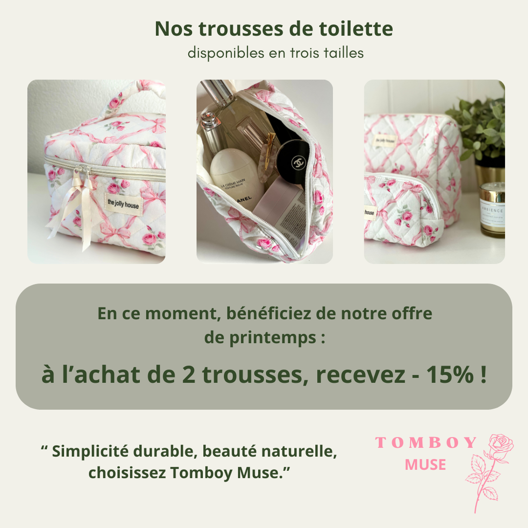 Les trousses de toilette durables